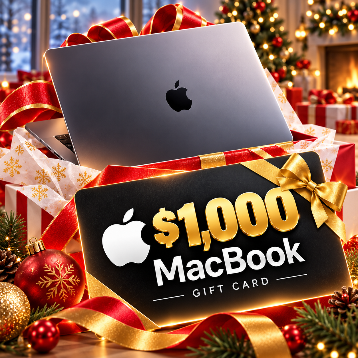 $1,000 MacBook holiday gift card