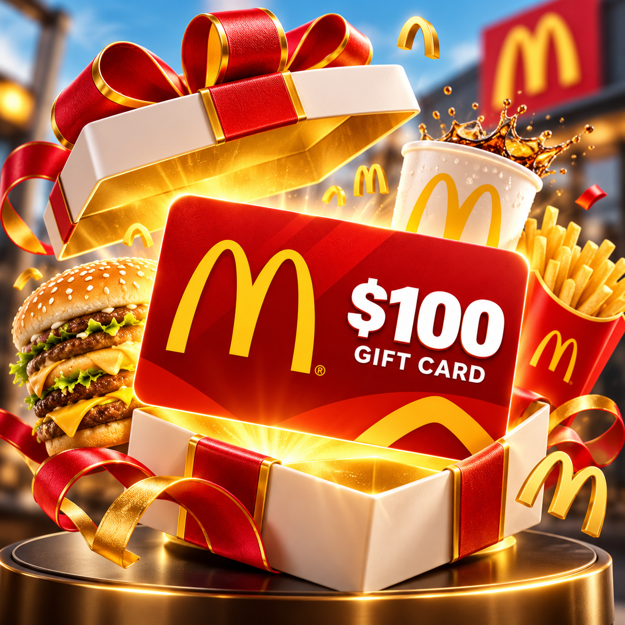 $100 McDonald's gift card