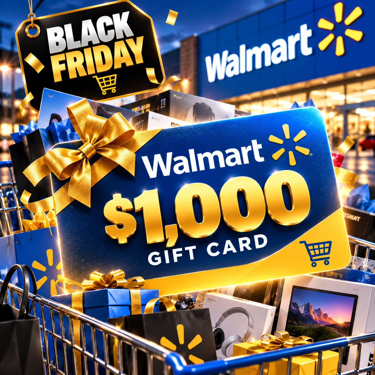 $1,000 Walmart Black Friday gift card